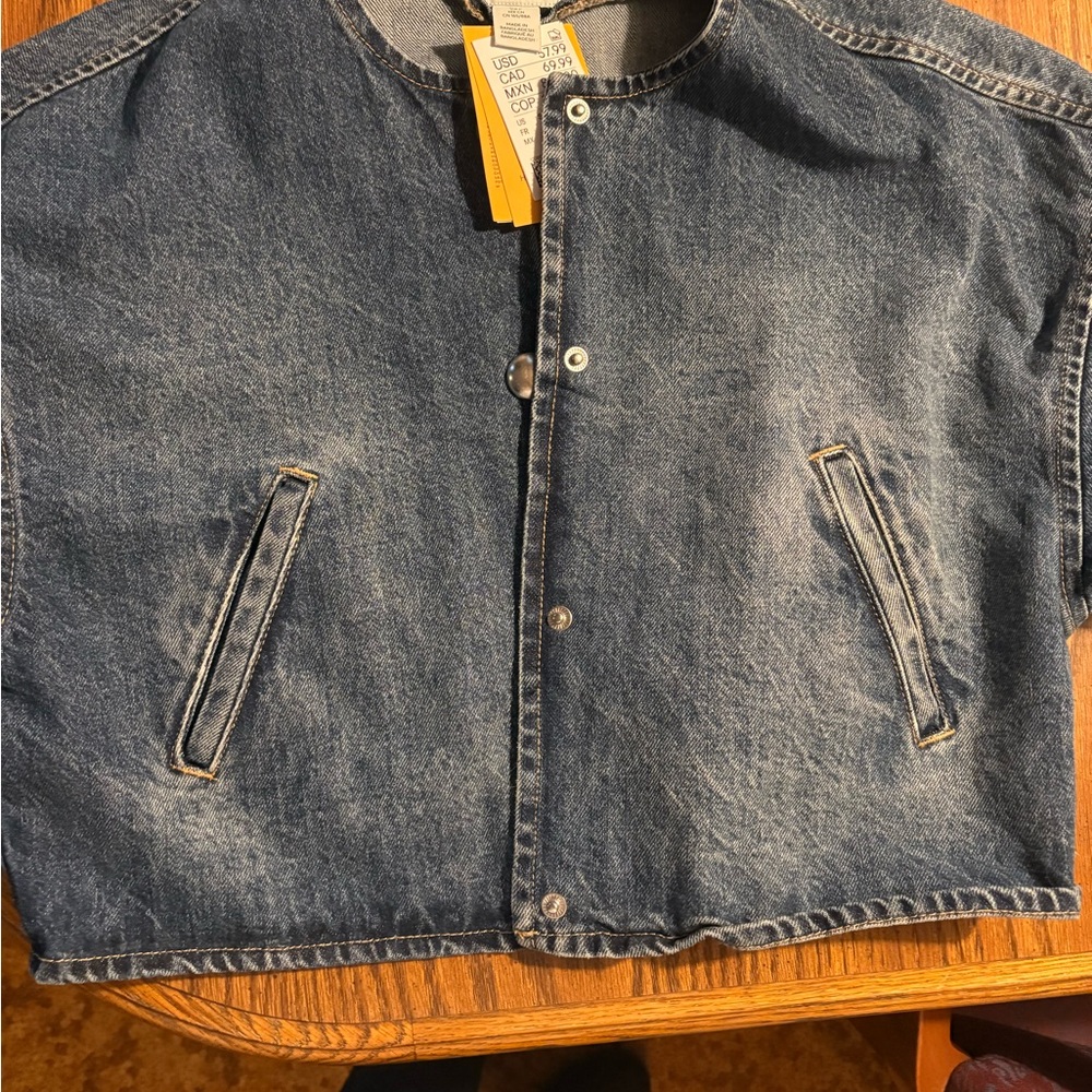 H&M Blue Denim Jacket NWT